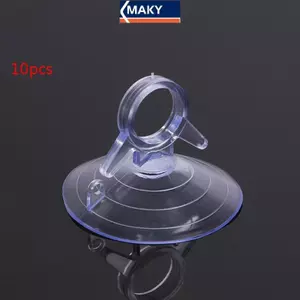 MAKY 10 Chiếc 4.5CM Cao Su Trong Suốt Suer PVC Hút Cốc Móc Che Nắng Ô Tô Hút Cốc VN