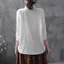 Áo Sơ Mi Nữ Cotton Màu Trắng Chắc Chắn Thời Trang Nữ Tay Dài Công Sở Nữ Làm Việc Rời Top Áo Sơ Mi