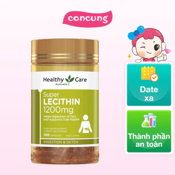 VIÊN UỐNG MẦM ĐẬU NÀNH HEALTHY CARE SUPER LECITHIN 1200MG