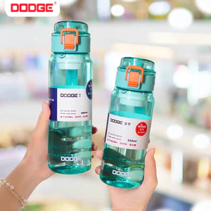 【🔥】Bình nước Tritan 550/680ml (Không BPA): Nắp 1 chạm chống rò rỉ, quai xách! Hợp đi học/làm việc