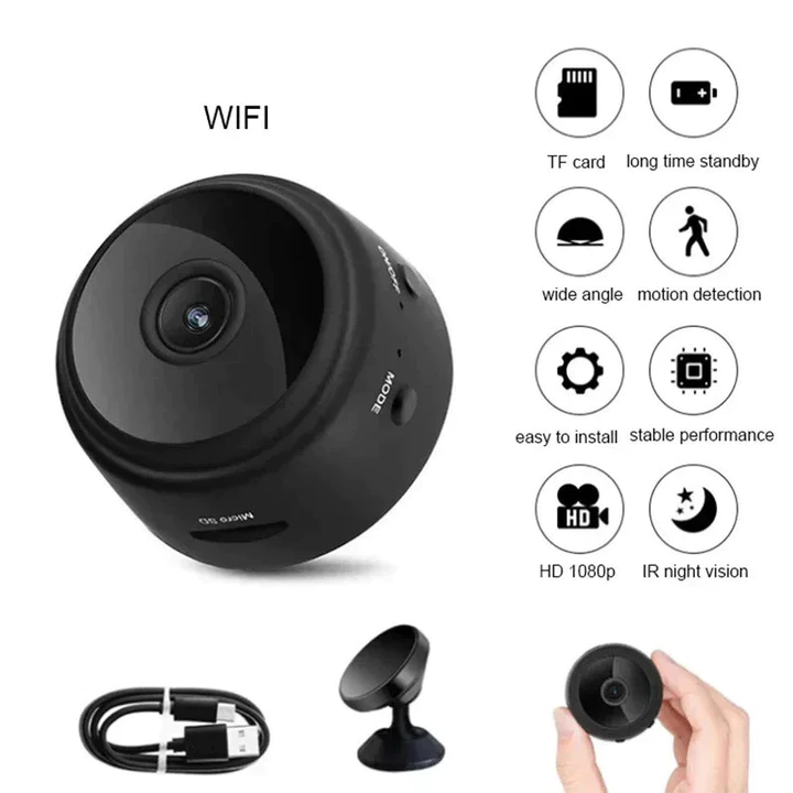 Camera A9 HD Mạng không dây WIFI Camera gia đình 1080p Thể thao ngoài trời Tầm nhìn ban đêm Camera hồng ngoại – 2
