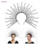 Woke Phóng Đại Băng Đô Cho Nữ Tiaras Vương Miện Hairhoop Thanh Lịch Băng Đô Quấn Tóc Nữ Baroque Mũ Cưới Vương Miện