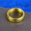 6mm Xoay Trái Tim Kinh Nhẫn Thép Titan Không Phai Màu Sutra Swastika Nhẫn Vàng FUMD