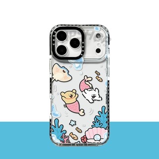 Ốp điện thoại mềm hình chó đuôi cá cho iPhone 17 Pro Max 16 Plus 15 14 13 12 11 Vỏ bảo vệ chống sốc