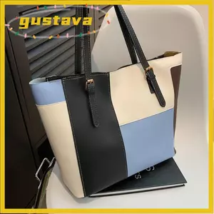 Túi xách nữ GUSTAVA, Túi Tote đeo vai đơn dung tích lớn màu sắc tương phản, đeo vai đơn phong cách Hàn Quốc Túi xách dung tích lớn Sử dụng hàng ngày