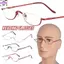 RTJIFSS Kính Mắt Nửa Khung Nhựa Siêu Nhẹ Thời Trang Unisex Nửa Trăng Kính Đọc Sách