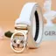 Thắt lưng phong cách mới dành cho nữ Da thật Học sinh Quần tự động phù hợp Thắt lưng Trang trí thời trang Quần jean phiên bản Hàn Quốc Be