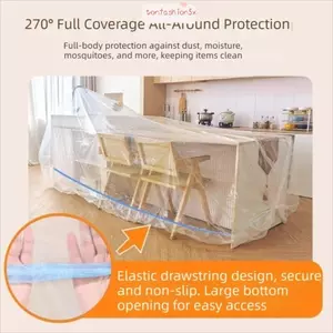 Phim bụi nhựa ITRUMPET, Cạnh đàn hồi PE trong suốt Vỏ bụi dùng một lần, Ứng dụng dễ dàng Vỏ đàn hồi nhựa dày dùng một lần trong suốt Sử dụng tại nhà