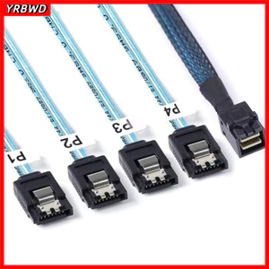 Cáp YRBWD HD Mini SAS, Bộ chuyển đổi SFF-8643 sang SATA tốc độ 12G, Truyền dữ liệu Chiều dài 1.0m 4 cổng Bộ chuyển đổi SFF 8643 bên trong
