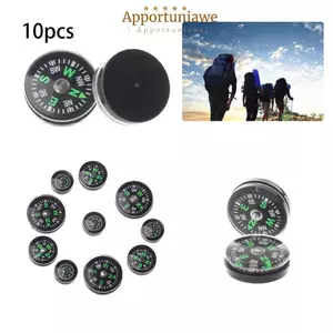 IAPPORTUNIA 10 Chiếc La Bàn Chính Xác La Bàn Chất Lượng Cao Thiết Kế Nút Cắm Trại Đi Bộ Đường Dài Dụng Cụ