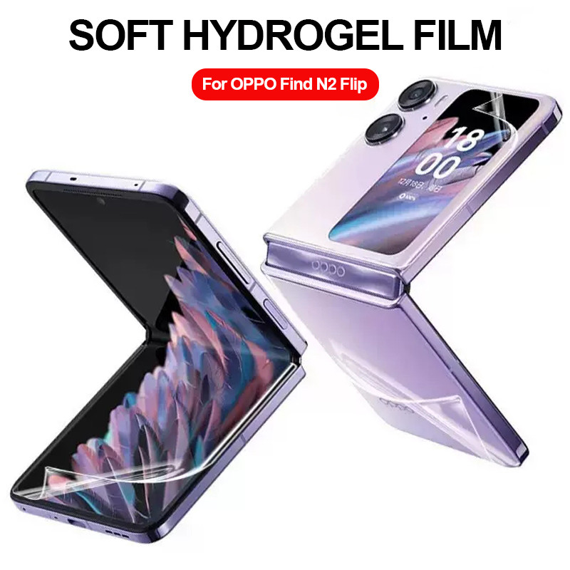 Phim Mềm Hydrogel 3 Trong 1 Ultra HD Cho Oppo Find N3 Flip Có Thể Gập Lại Điện Thoại Hydrogel Bảo Vệ Màn Hình Cho Oppo Find N2 Flip Back Phim Mềm