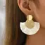 HNKMP 1 Cặp Thời Trang Phong Cách Bohemian Hình Quạt sel Tòn Ten Bông Tai Dành Cho Nữ Cô Gái Tuyên Bố Thả Bông Tai Phụ Kiện Trang Sức.