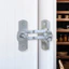 Góc Phải Khóa Cửa Barn 90 Độ Chống Trộm Cửa Chốt Cửa Trượt Thép Không Gỉ Khóa Cửa Thú Cưng Lồng Khóa Chốt Khóa Mini