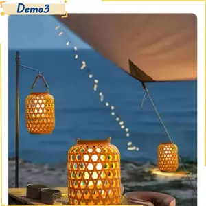 Đèn chùm phong cảnh dệt, Đèn lồng mây giả LED chống nước, Bầu không khí 800 MAH Đèn ấm áp Trang trí nhà ngoài trời