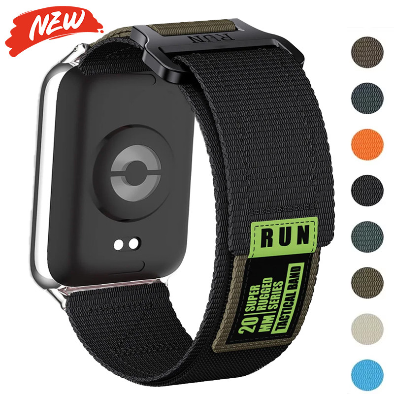 Dây đeo vòng Nylon cho Redmi Watch 6 5 4 dây đeo thể thao có thể điều chỉnh thay thế Correa vòng tay cho phụ kiện Mi Band 10 9 8 Pro