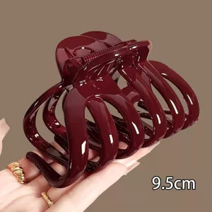 Đầu Sau Tóc Màu Đỏ Cá Mập Năm Mới Tập Tóc Kẹp Nữ Lớn Mũ Đội Đầu Bí Ngô Tính Khí Đa Trận Đấu Kẹp Tóc Mở Rộng