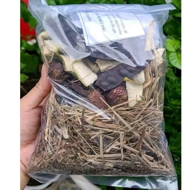 Bồ kết, hương nhu, mần trầu, bồ hòn, vỏ bưởi (combo 100g thảo dược nấu nước gội đầu)