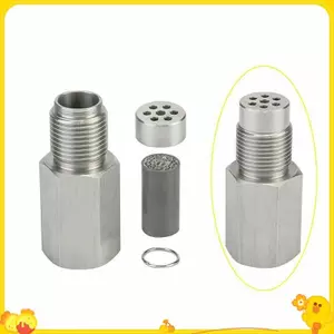 M18 * 1.5 O2 Cảm biến oxy Miếng đệm CEL Eliminator, Đèn động cơ Che, Trình mô phỏng xúc tác Mini, Bộ chuyển đổi bằng thép không gỉ 304