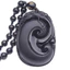 Mặt dây chuyền Obsidian Ruyi cổ điển nhỏ cổ điển