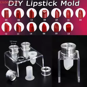 CODECOVED Son Môi Khuôn Dụng Cụ Trang Điểm Nhẫn Đứng Silicone DIY Thủ Công Mỹ Phẩm Son Dưỡng Môi Khuôn