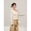 Mai Ren Dây Cổ Bên Trong Áo Vest Nữ Mùa Hè Phong Cách Mới Mỏng Slim-fit Dài Tay Cardigan Top Mỏng Hơn Nhìn Hai