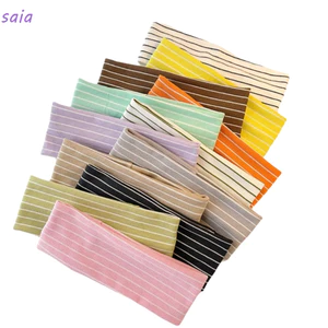 Băng đô sọc SAIA, Băng đô tập Yoga thấm mồ hôi đàn hồi, Phụ kiện tóc thể thao Y2K thời trang