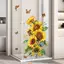 Decal dán tường kính lá hoa có thể tháo rời bằng nhựa PVC tự dính cho cửa ngăn kính Phòng ngủ Trang trí phòng khách [VN]