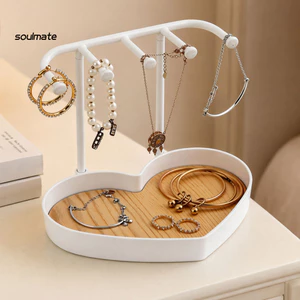 Linh hồn| Giá đỡ trang sức cần treo đa năng, Dây chuyền treo an toàn, để ngăn ngừa rối, Bao gồm khay phân vùng, Cho nhẫn và bông tai, Giá đỡ kim loại chắc chắn, Hỗ trợ cân