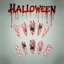 Móng tay giả nhọn dài Halloween - Thiết kế nhện đẫm máu để mặc tiệc tùng