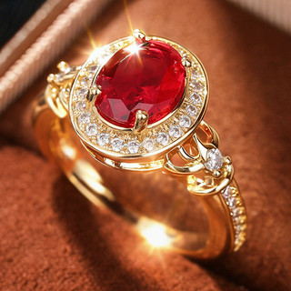 S925 Bạc Bồ Câu Máu Ruby Nhẫn Thời Trang Đơn Giản Quà Tặng Nữ Hàng Ngày