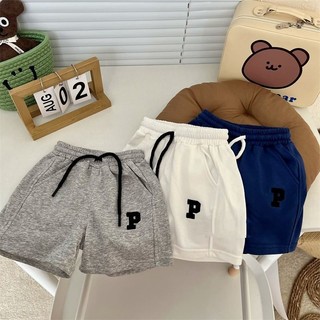 Mùa Hè Bé Gái Co Giãn Eo Dây Rút Quần Short Thể Thao Nhật Bản Phong Cách Hàn Quốc Rời Cotton Quần Crop Thường Ngày