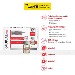 Tinh Chất Giúp Giảm Rụng Tóc Nam Radical Med 3x5ml Giúp Tóc Chắc Khỏe, Bồng Bềnh EUPC STORE