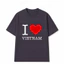 （Giao hàng 24h）Angela Áo Thun Việt Nam I LOVE VIETNAM In Hình Du Lịch Nam Nữ Unisex Cổ Tròn Chất Cotton Local Brand