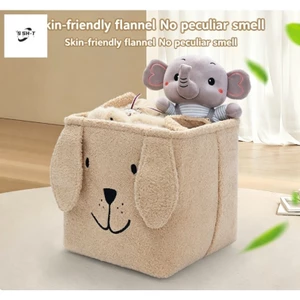 Giỏ đựng đồ sang trọng hình thỏ tai lớn hoạt hình - Hộp đồ chơi dày vuông