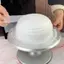 JRP 9 Chiếc Bánh Cạp Kem Thìa Cắt Bánh Nhựa Trong Suốt Răng Cạp Trang Trí Bánh Dụng Cụ Nướng Bánh JRP