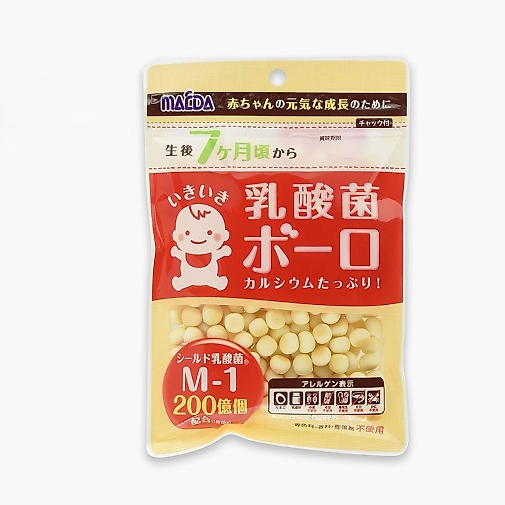 Bánh sữa viên Boro Osaka Maeda bổ sung lợi khuẩn dành cho bé 7 tháng ăn dặm 75g