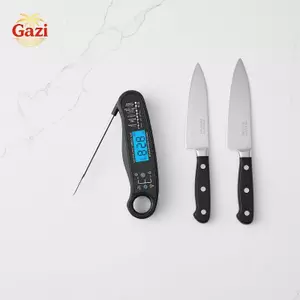 Nhiệt kế nấu ăn Nhà bếp kỹ thuật số 2 đầu dò Màn hình Balight chính xác để giám sát thịt nướng BBQ [VN]