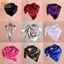 NKSFX Satin Bandana, Khăn quàng cổ lụa hình nón, Baggy Slouchy Beanie Chemo Caps Vuông 90 * 90cm Khăn quàng tóc nữ