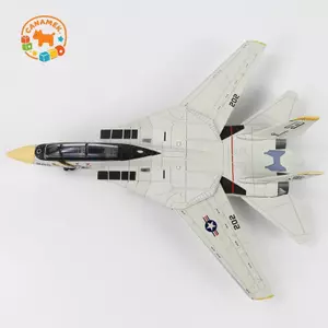 CANAMEK Tỉ Lệ 1: 72 F-14 Tomcat Fighter Jet Model - Máy bay nhựa trắng & ABS với thiết kế chi tiết, chiều dài 10,24 inch CSF