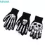FUHUIOT Halloween Dạ Quang Găng Tay Punk Độc Đá Tay Chống Trượt Xương Kinh Dị Ấm Hơn Đồng Hồ Trang Phục Găng Tay Nửa Ngón Găng Tay