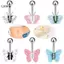LUImo Thép không gỉ Mini Bướm Rốn Nhẫn Nhiều Màu Nhỏ Giọt Dầu Chống Rỉ Sét Cơ Thể Xuyên Cho Nữ Đi Chơi Mùa Hè SBS