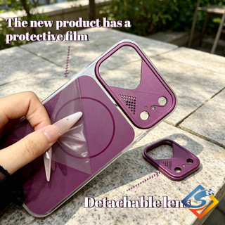 Ốp lưng từ tính chống tia sáng Dark Cherry Armor AG Matte cho iPhone 12 13 14 15 16 17 Pro Max Vỏ bảo vệ chống sốc