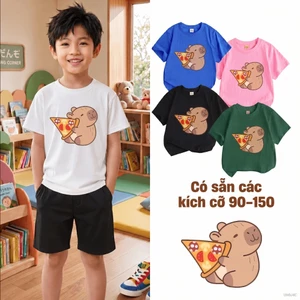 Áo thun trẻ em bé trai 10-40kg Dễ phối đồ Mềm mịn
