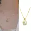 PNPIA- Tính Khí Đơn Giản Giả Ngọc Luy Túi Mặt Dây Chuyền Nelace Nữ Phong Cách Trung Hoa Thanh Lịch Xương Đòn Dây Chuyền Phụ Kiện Trang Sức Quà Tặng
