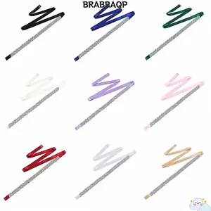 Thắt lưng kim cương giả BRABRAAA, Váy có thể điều chỉnh sang trọng Khăn trang trí, Phương pháp ràng buộc thanh lịch Bling Ruy băng dài Thắt lưng Áo choàng trang trọng