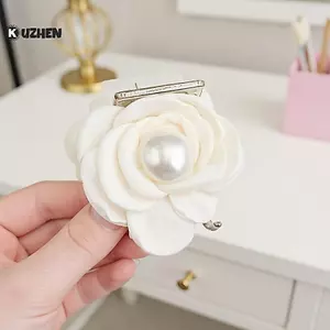 KUZHEN Thanh Lịch Hoa Hồng Hoa Vuốt Tóc Cho Nữ Cô Gái Ngọt Ngào Tóc Trang Trí Ba Đầu Hoa Kẹp Tóc Kẹp Tóc Thời Trang Phụ Kiện Tóc HOT