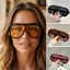 Kính râm PYCOU UV400, Kính râm cỡ lớn tích hợp, Kính râm che chắn chống tia cực tím cổ điển Kỳ nghỉ đi biển ngoài trời
