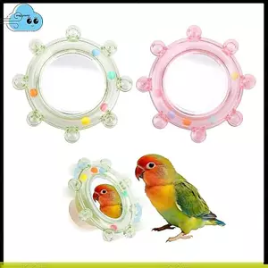 Đồ chơi gương lồng chim 2 gói-Phụ kiện giảm nhàm chán cho thú cưng