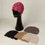 Mũ beanie móc PYCOU, Mũ beanie ren rỗng nhẹ, thời trang thoáng khí họa tiết hoa hoa nắp đầu lâu hoa mặc hàng ngày