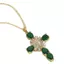 Mùa Thu 2025 Phong Cách Mới Chữ Thập Thép Titan Vòng Cổ Thời Trang Kẻ Sọc Tinh Tế Zircon Đồng Mặt Dây Chuyền Thép Titan Dây Chuyền Trang Sức 2026-6-26